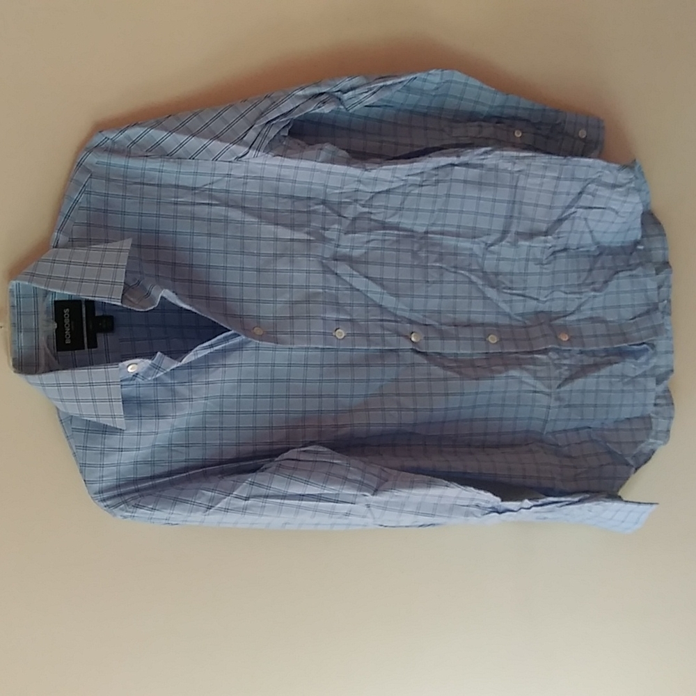 Bonobos button down shirt, blue, size M slim